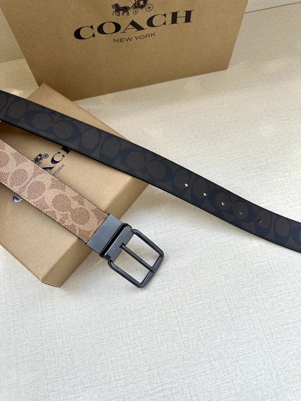 COACH 양면 스포츠 칼프스킨 벨트 3.7cm 001-176367