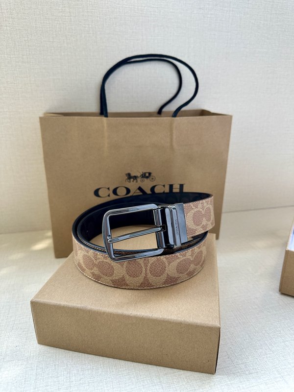 COACH 양면 스포츠 칼프스킨 벨트 3.7cm 001-176367