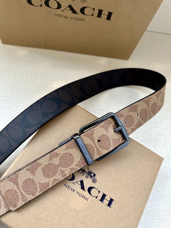 COACH 양면 스포츠 칼프스킨 벨트 3.7cm 001-176367