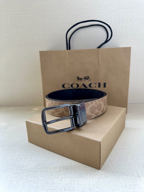 COACH 양면 스포츠 칼프스킨 벨트 3.7cm 001-176367