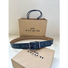 COACH 양면 송아지 가죽 벨트 3.7cm 001-176368