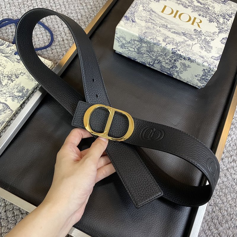 디올 DIOR 클래식 CD 버클 소 가죽 벨트 001-176373