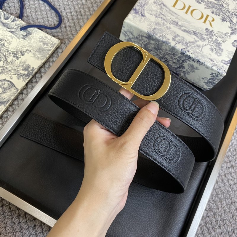 디올 DIOR 클래식 CD 버클 소 가죽 벨트 001-176373