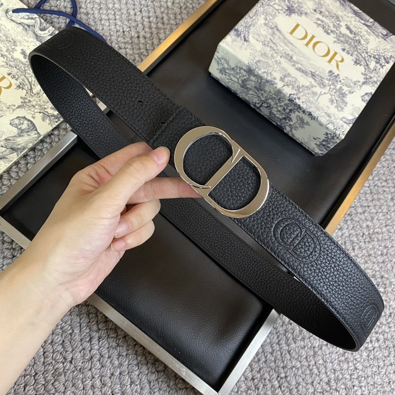 디올 DIOR 클래식 CD 버클 소 가죽 벨트 001-176374