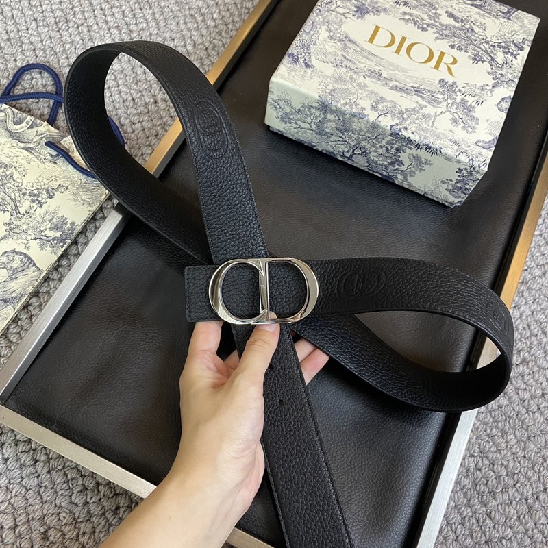 디올 DIOR 클래식 CD 버클 소 가죽 벨트 001-176374