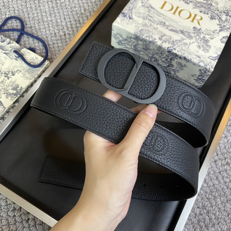 디올 DIOR 클래식 CD 버클 소 가죽 벨트 001-176375