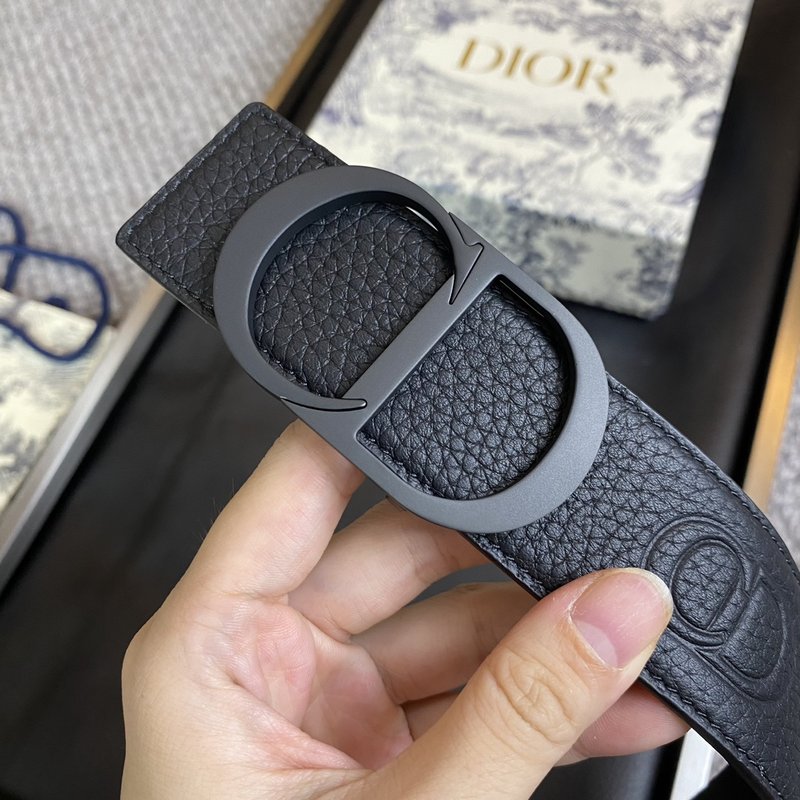 디올 DIOR 클래식 CD 버클 소 가죽 벨트 001-176375