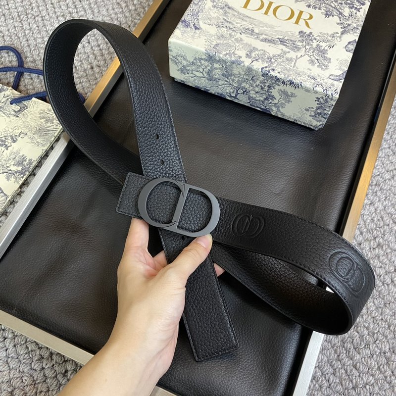 디올 DIOR 클래식 CD 버클 소 가죽 벨트 001-176375