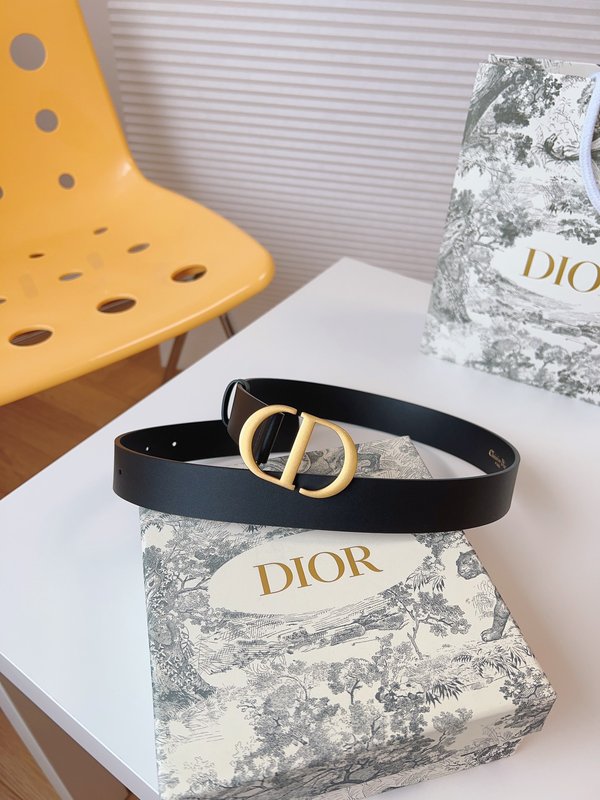 디올 DIOR 클래식 새들 벨트 골드 버클 001-176394