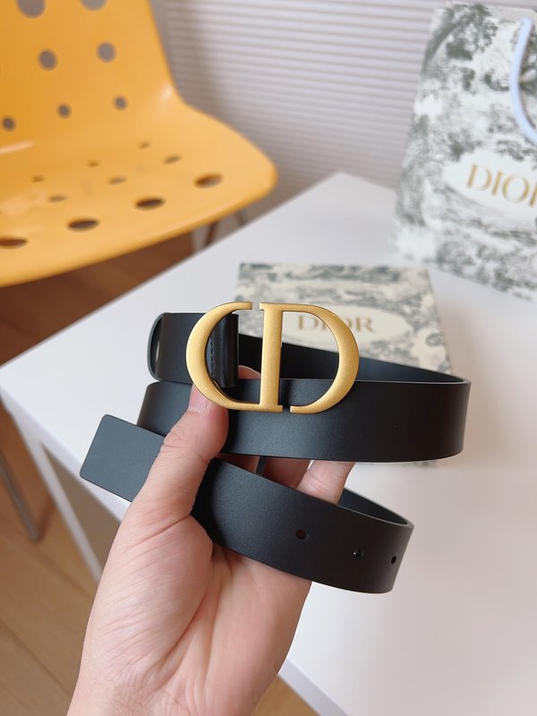 디올 DIOR 클래식 새들 벨트 골드 버클 001-176394
