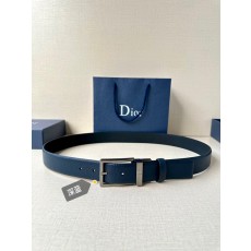 디올 양면 가죽 벨트 블랙 리치 그레인 001-176398