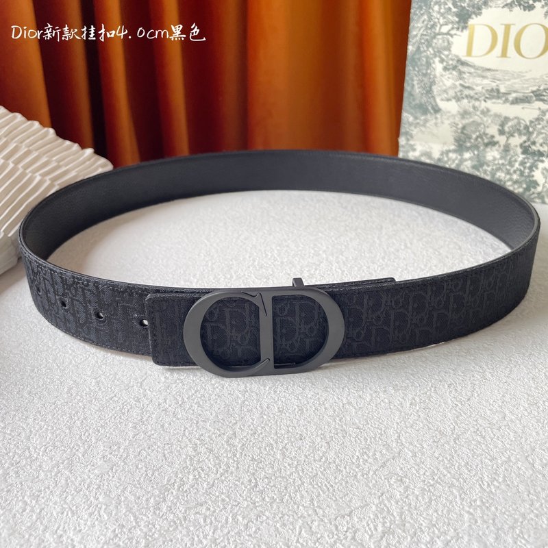 디올 CD 로고 메탈 버클 벨트 블랙 001-176410