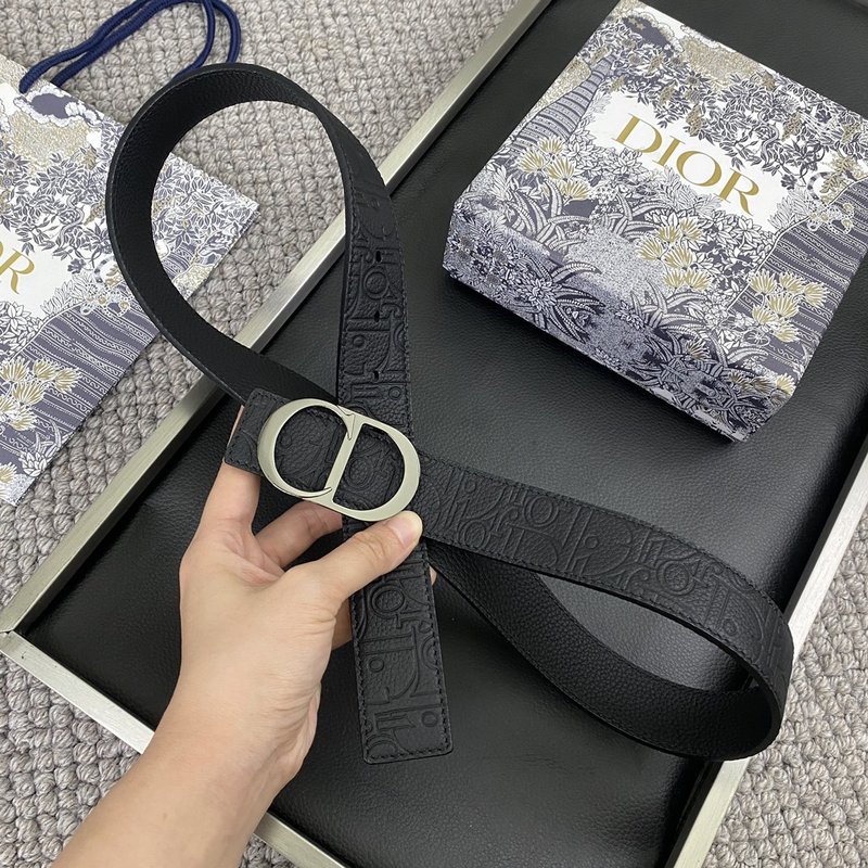 디올 DIOR 클래식 CD 버클 소 가죽 벨트 001-176417