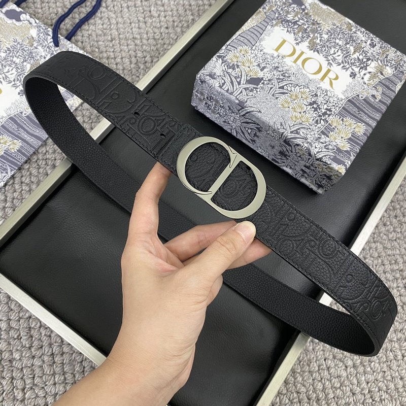 디올 DIOR 클래식 CD 버클 소 가죽 벨트 001-176417
