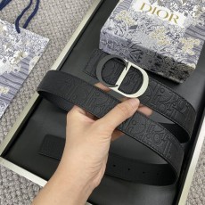 디올 DIOR 클래식 CD 버클 소 가죽 벨트 001-176419