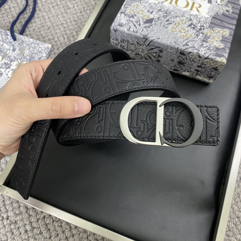 디올 DIOR 클래식 CD 버클 소 가죽 벨트 001-176419
