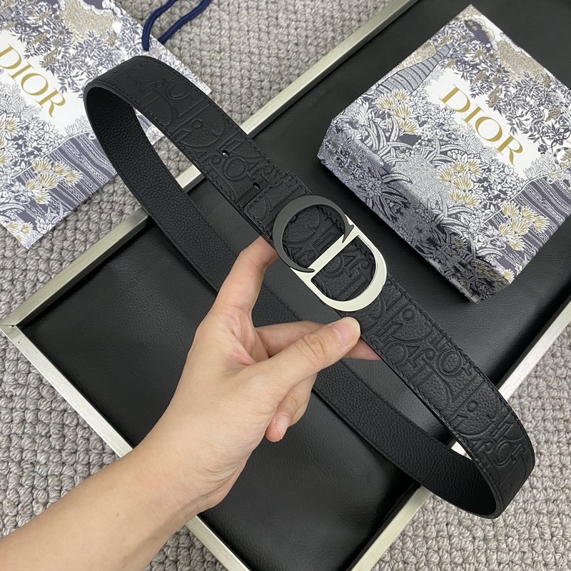 디올 DIOR 클래식 CD 버클 소 가죽 벨트 001-176419