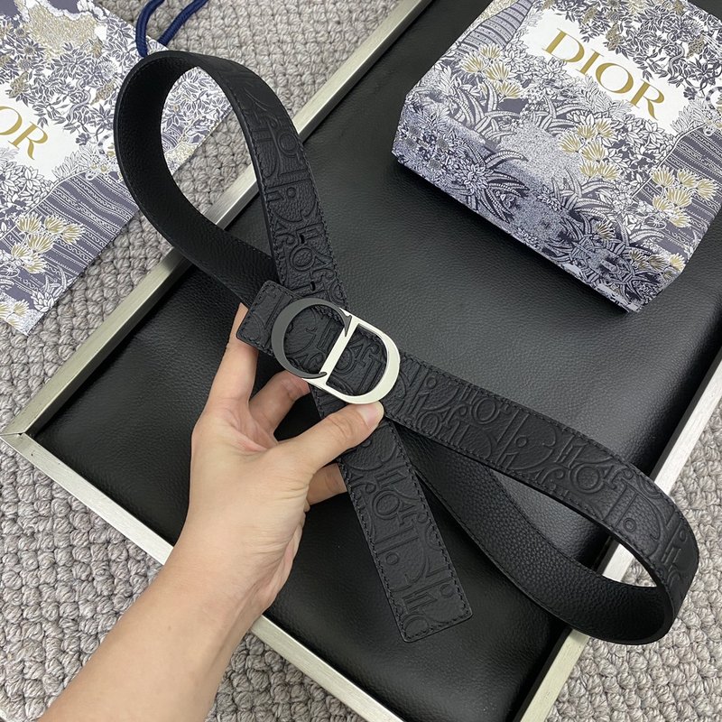 디올 DIOR 클래식 CD 버클 소 가죽 벨트 001-176419