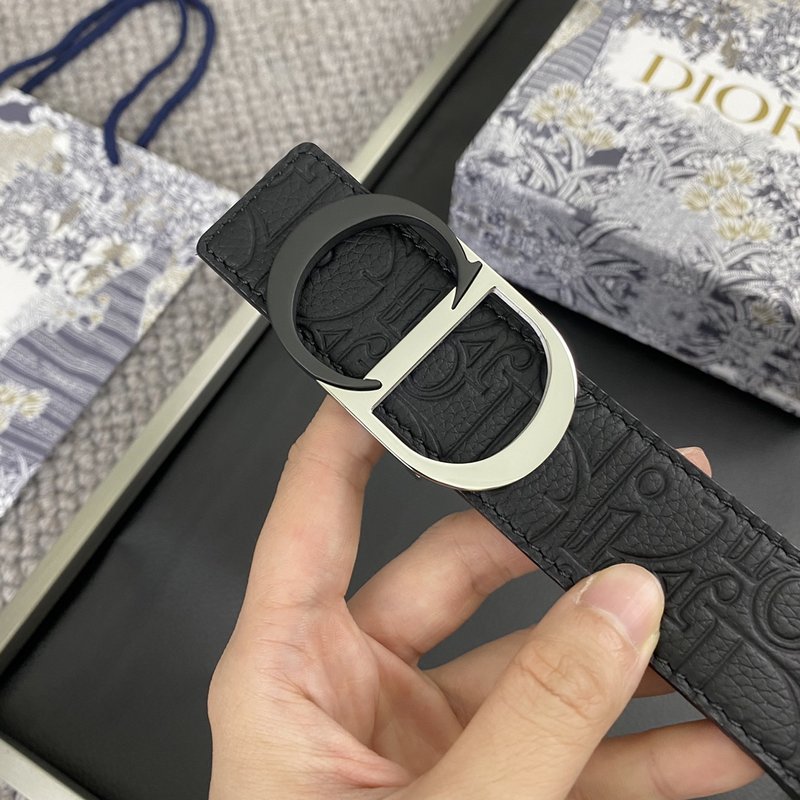 디올 DIOR 클래식 CD 버클 소 가죽 벨트 001-176419