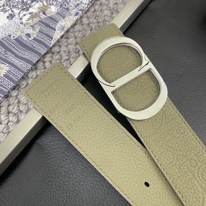 디올 DIOR 클래식 CD 버클 소 가죽 벨트 001-176420