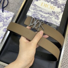디올 DIOR 클래식 레터 캔버스 스틸 버클 벨트 001-176427