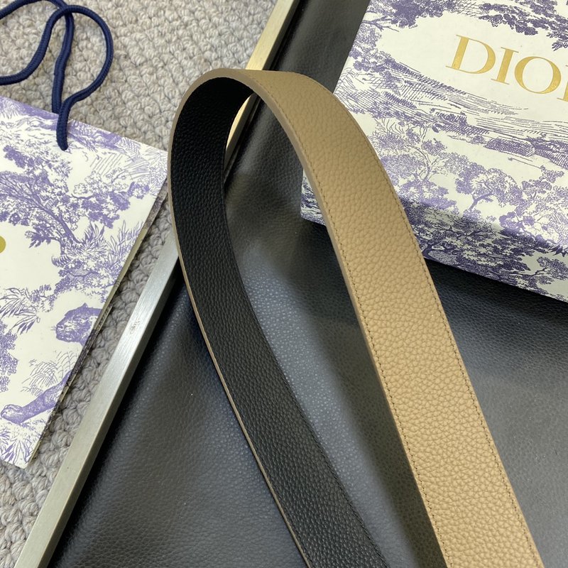 디올 DIOR 클래식 레터 캔버스 스틸 버클 벨트 001-176427