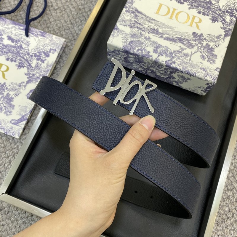 디올 DIOR 클래식 CD 버클 소 가죽 벨트 001-176429