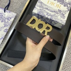디올 DIOR 클래식 로고 버클 소가죽 벨트 001-176430