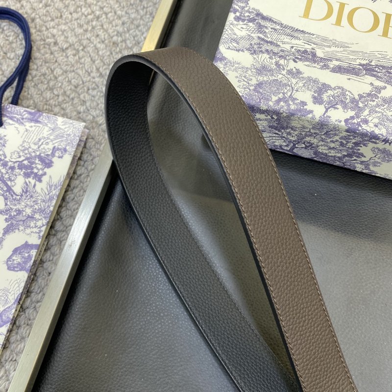 디올 DIOR 클래식 로고 버클 소가죽 벨트 001-176430