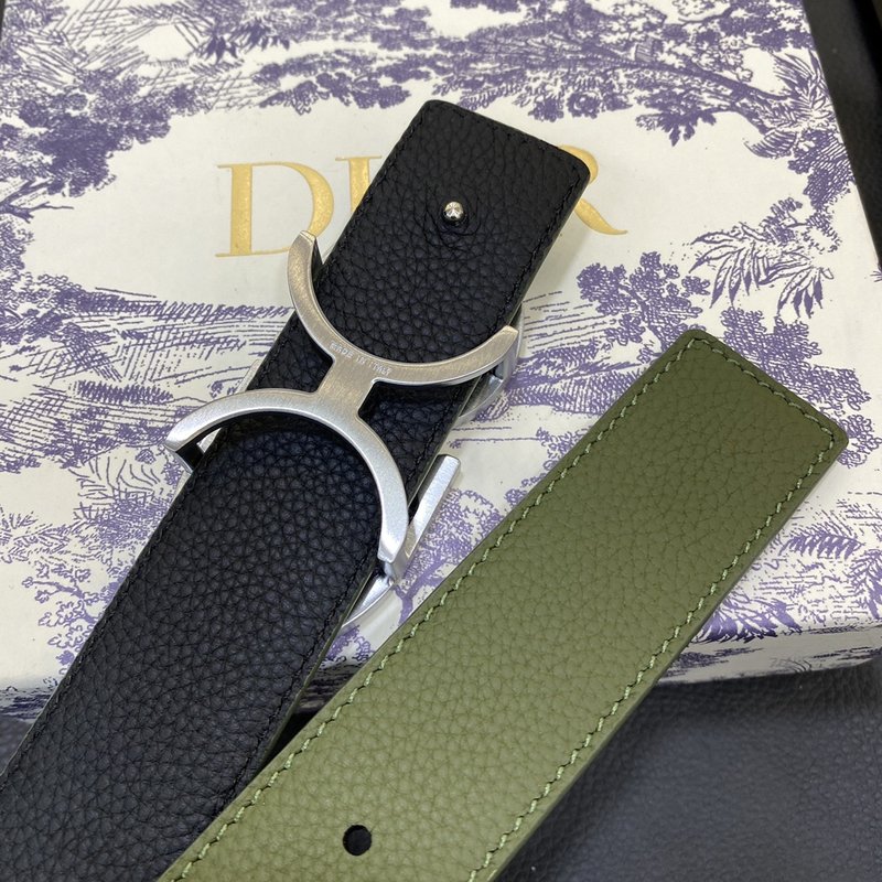 디올 DIOR 클래식 CD 버클 가죽 벨트 001-176432