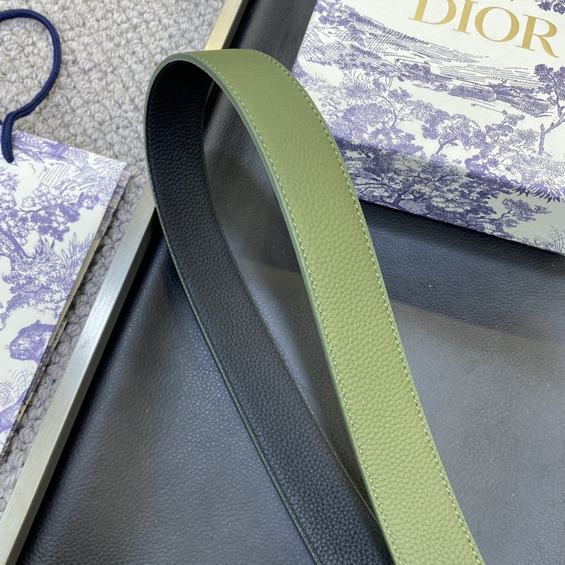 디올 DIOR 클래식 CD 버클 가죽 벨트 001-176432