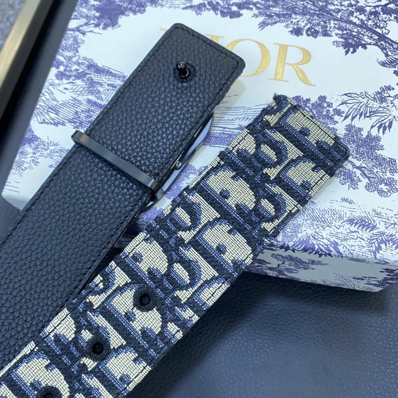 디올 Dior 클래식 CD 버클 소 가죽 벨트 3.8C 001-176436