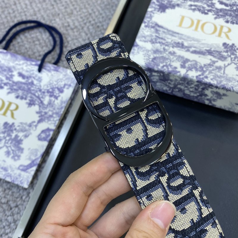 디올 Dior 클래식 CD 버클 소 가죽 벨트 3.8C 001-176436