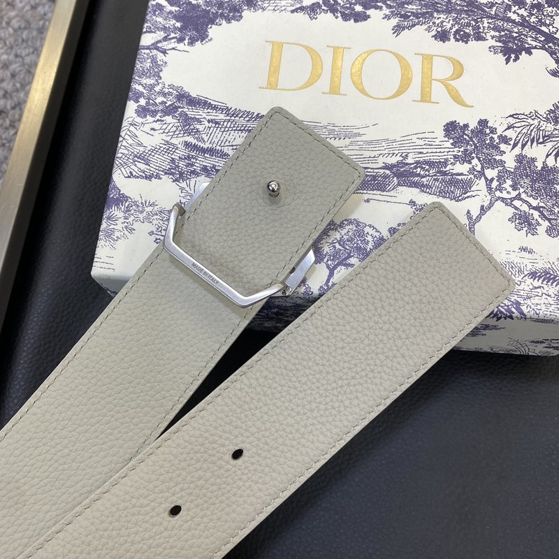 디올 DIOR 클래식 로고 캔버스 와이드 벨트 001-176439