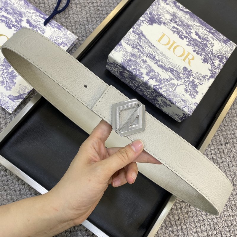 디올 DIOR 클래식 로고 캔버스 와이드 벨트 001-176439