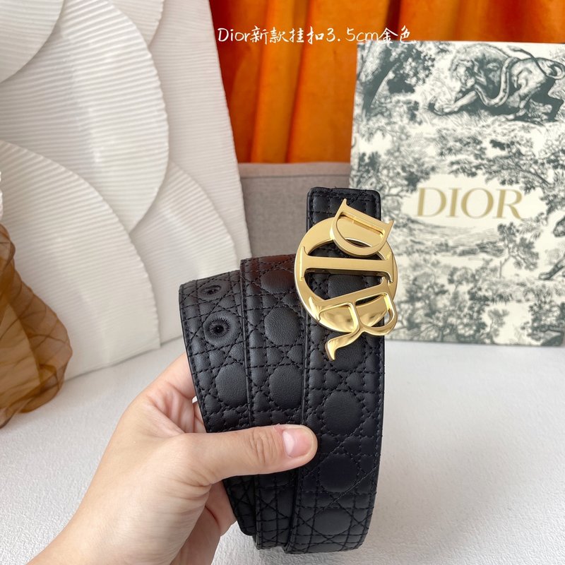 디올 Dior 클래식 엠보싱 가죽 벨트 001-176446