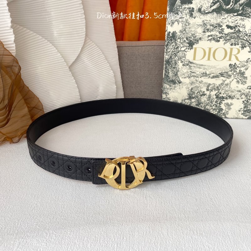 디올 Dior 클래식 엠보싱 가죽 벨트 001-176446
