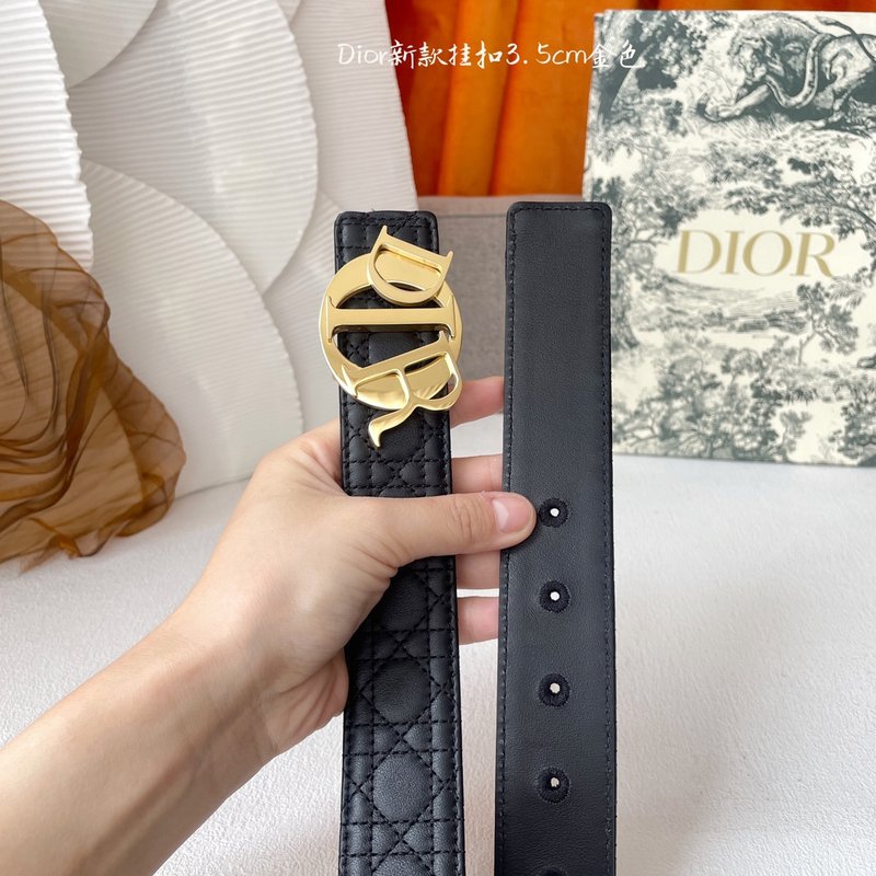 디올 Dior 클래식 엠보싱 가죽 벨트 001-176446
