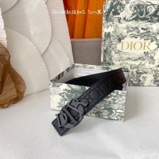 디올 Dior 클래식 엠보스 벨트 이탈리아 소가죽 001-176447