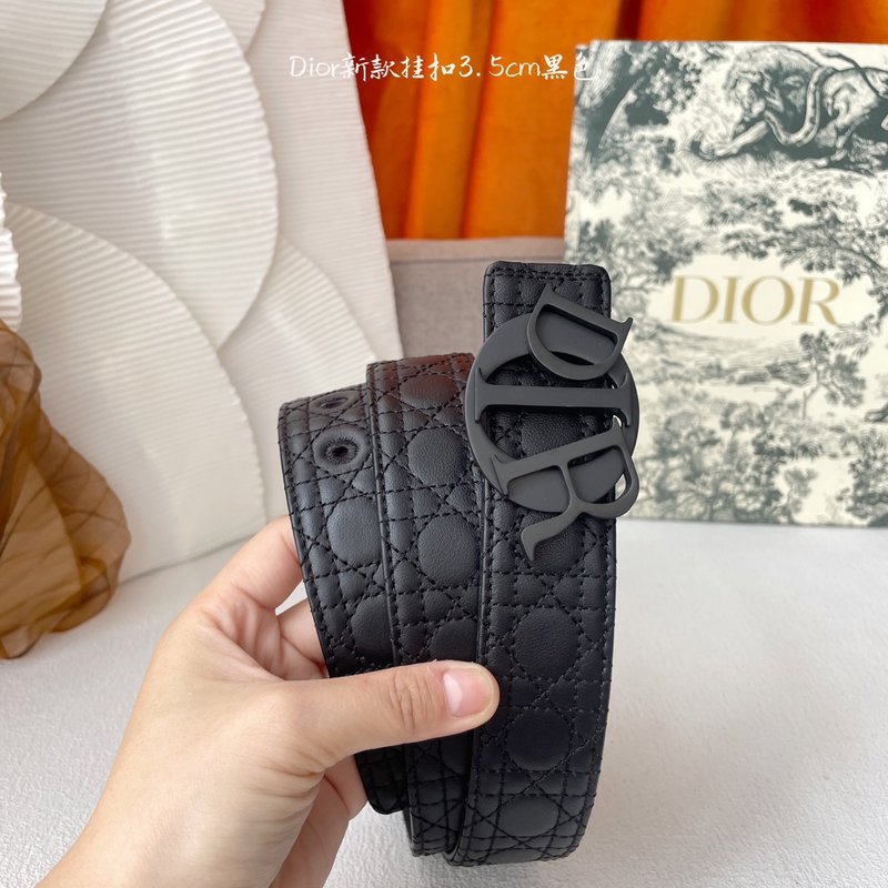 디올 Dior 클래식 엠보스 벨트 이탈리아 소가죽 001-176447