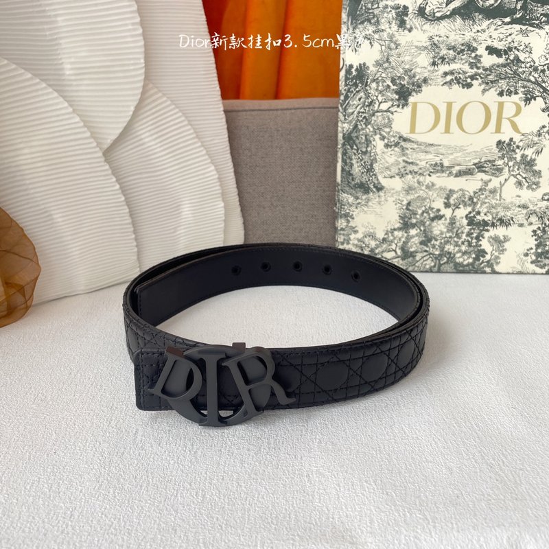디올 Dior 클래식 엠보스 벨트 이탈리아 소가죽 001-176447