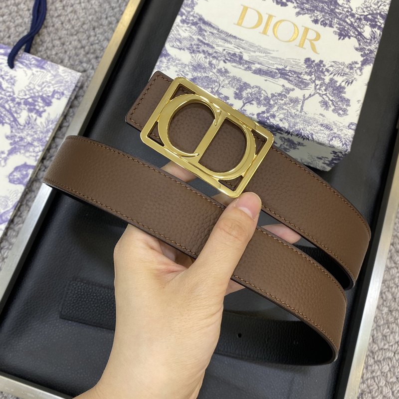 디올 DIOR 클래식 CD 버클 소 가죽 벨트 001-176451