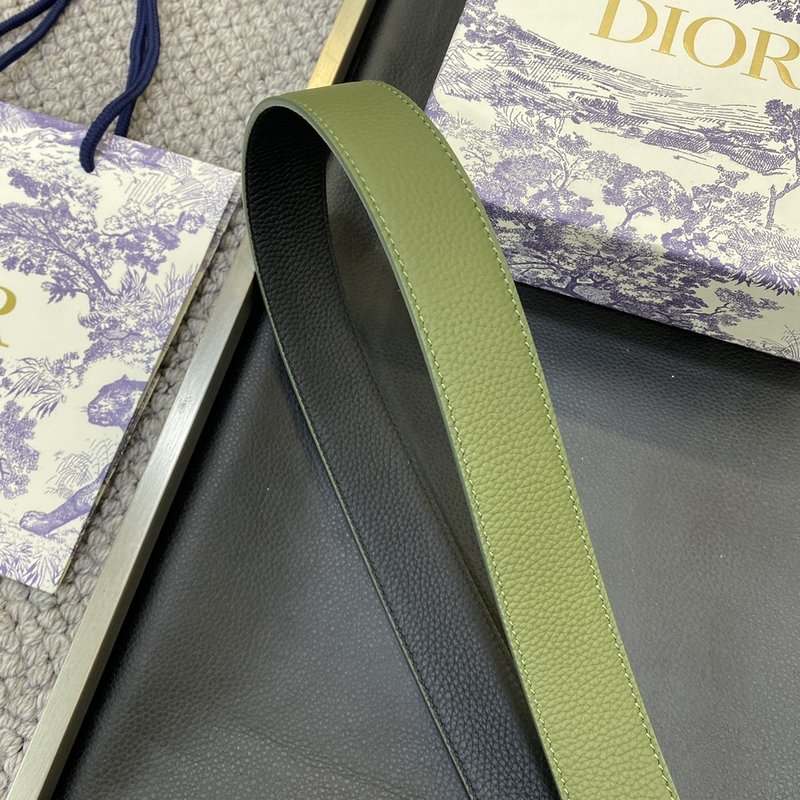 디올 DIOR 클래식 레터 패턴 와이드 가죽 벨트 001-176452