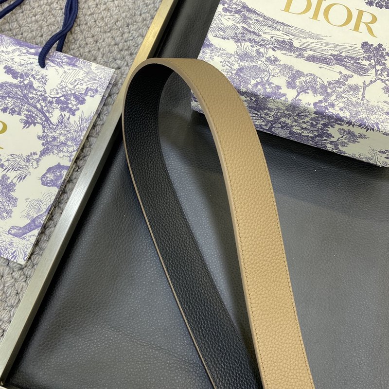 디올 DIOR新款 스테인리스 3.5CM 소가죽 벨트 001-176453