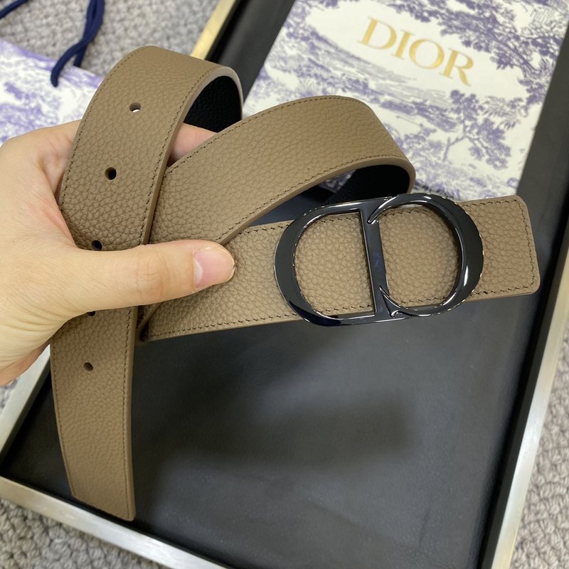 디올 DIOR新款 스테인리스 3.5CM 소가죽 벨트 001-176453