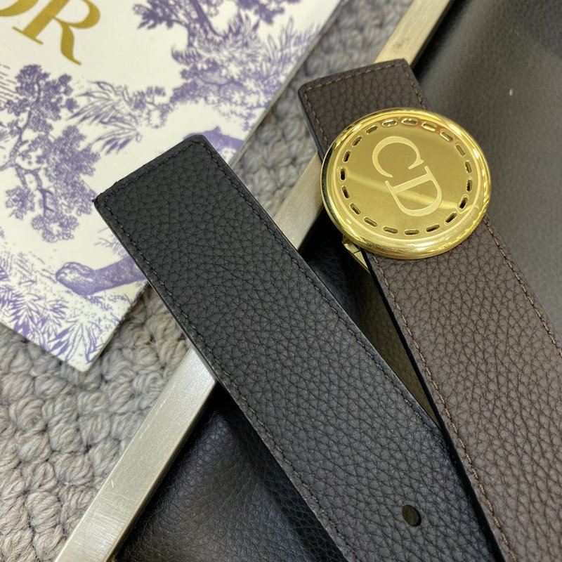 디올 DIOR 클래식 CD 버클 소가죽 벨트 001-176460