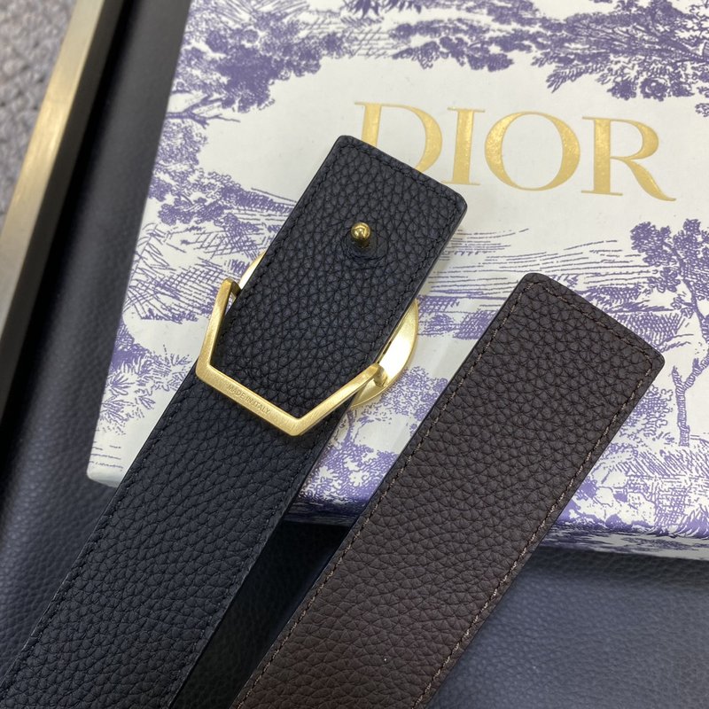 디올 DIOR 클래식 CD 버클 소가죽 벨트 001-176460
