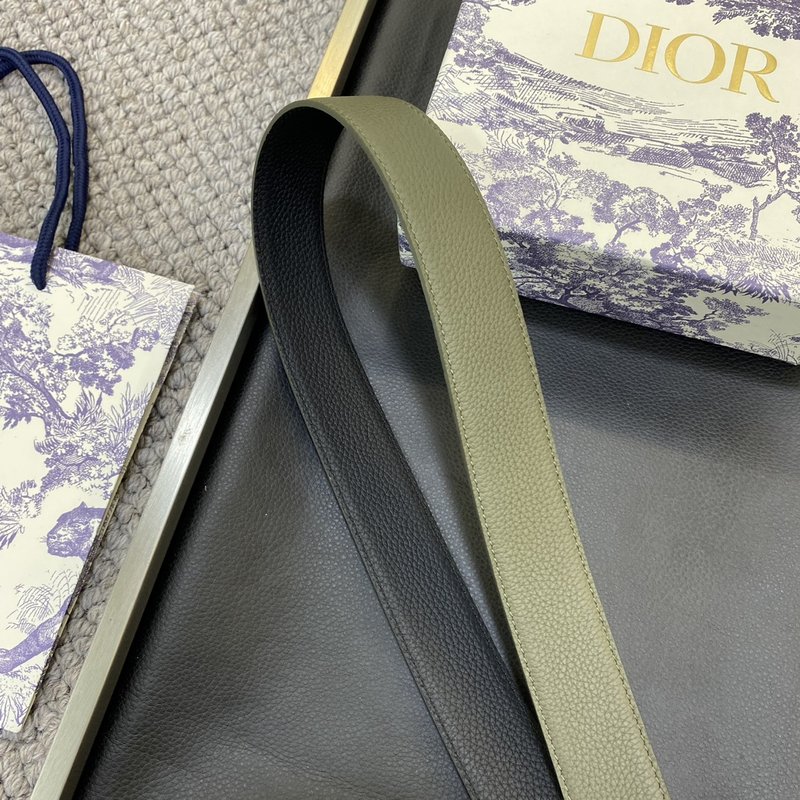 디올 Dior 클래식 레터 캔버스 가죽 벨트 CD 버클 001-176461