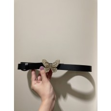 디오르 메타모르포즈 블랙 가죽 벨트 001-176475