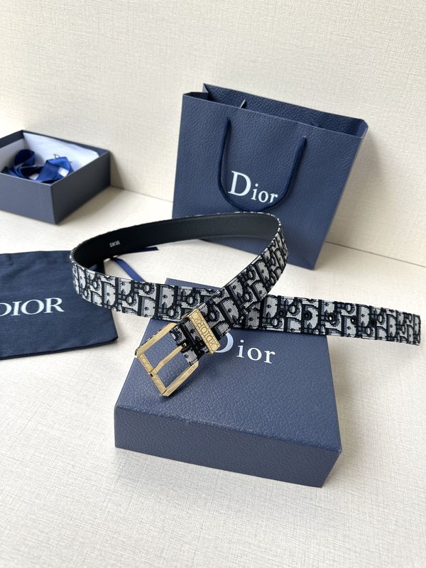 Dior 스무스 칼프스킨 벨트 3.5cm 폭 001-176479